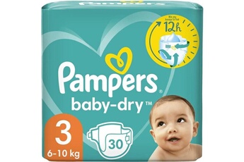 Couche bébé Pampers Pampers baby-dry taille 3 - 30 couches