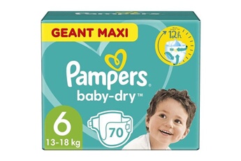 Couche bébé Pampers Pampers baby-dry taille 6 - 70 couches