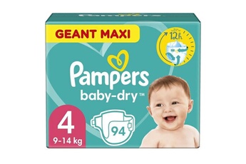 Couche bébé Pampers Pampers baby-dry taille 4 - 94 couches