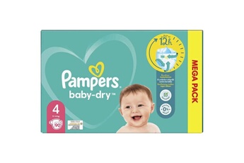 Couche bébé Pampers Pampers baby-dry taille 4 - 90 couches