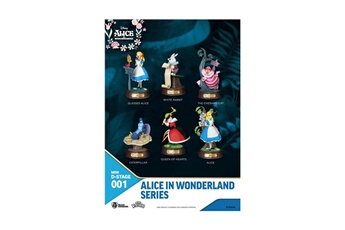 Figurine pour enfant Beast Kingdom Toys Alice au pays des merveilles - pack 6 statuettes mini diorama stage alice au pays des merveilles 10 cm