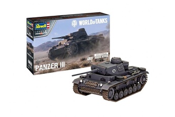 Maquette Revell Revell-03501 char d'assault pzkpfw.iii ausf.l world of tanks maquette, 03501, incolore