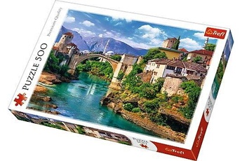 Puzzle Trefl Trefl puzzle modèle le vieux pont de mostar en bosnie-herzégovine 500 pièces, 37333, multicolore