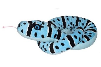 Peluche Wild Republic Wild republic snakesss - animal en peluche serpent à sonnette blue rock - 137 cm