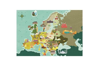 Puzzle Clementoni 29062 - exploring maps 250 pieces - europe - monuments et merveilles