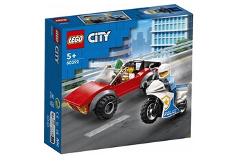 Lego Lego 60392 la course-poursuite de la moto de police city