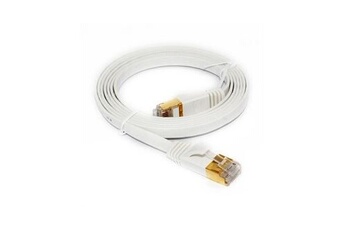 Câble Ethernet Cat7 400 pieds (122 mètres), câble réseau extérieur 400  pieds, câble LAN Gigabit haute vitesse avec plaqué or 