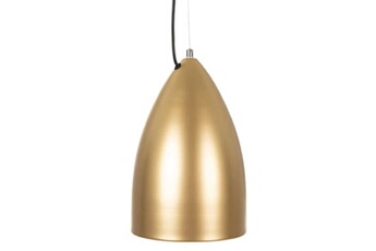 lustre en aluminium doré - hauteur 30 cm