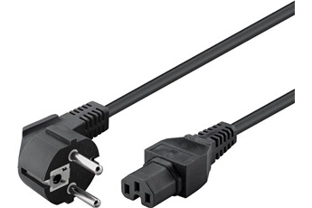 Câble d'alimentation pour PC avec verrouillage IEC - 3 m - Câble Secteur  Générique sur