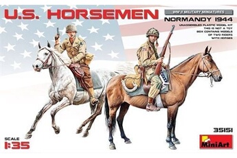 u.s.horsemen, normandy 1944 - 1:35e - miniart