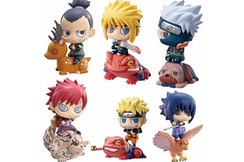 Figurine de collection GENERIQUE Set de 6 pièces Figurine Naruto kakashi  Itachi Sasuke Gaara Collection Modèle Jouet 6 cm