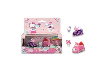 figurine de collection simba dickie hello kitty coffret scooter et voiture + 2 figurines