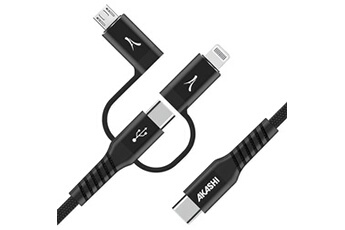 StarTech.com Câble USB A vers USB C de 1m - Câble de Chargement USB C Noir  - Fibre Aramide Robuste - Chargeur Rapide USB-C 2.0 - Cordon de Charge - 3A  