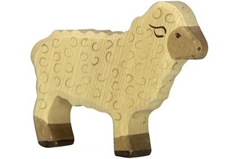 figurine en bois mouton