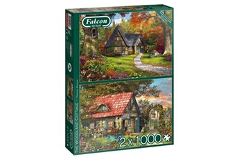 puzzle the woodland cottage 2x1000 pièces