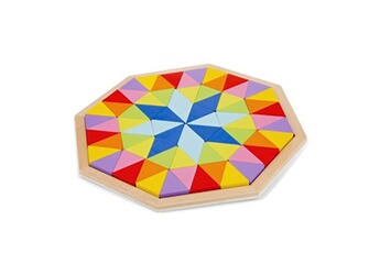 puzzle octogonal junior 29,5 cm bois 73 pièces