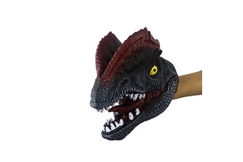 marionnettes à main animaux dinosaure caoutchouc gants de jeu pour enfant - dilophosaurus 16*16cm