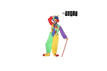 déguisement pour adultes clown multicouleur (3 pcs) (taille xl)