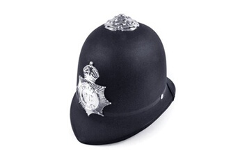 - déguisement police - unisexe (taille unique) (noir/argenté) - utbn1332
