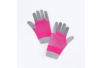 - gants resille - adulte (taille unique) (rose fluo) - utbn822