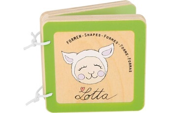 livre en bois pour bébé lotta (formes) - 10861