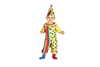 déguisement clown carnaval bébé - 6/12 mois - multicolore - guirca 85971