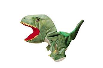 peluche dinosaure 35 cm pour enfants jouet marionnette a main_vert