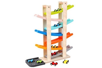Mini voiture de course avec toboggan 7 couches,jouets pour enfants - Multicolor