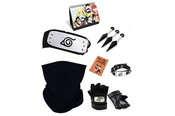 Set de 4 pièces Bandeau masque gant arme Delicate Ninja Naruto
