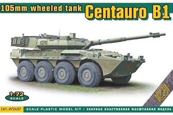 maquette ace centauro b1 105mm wheeled tank - 1:72e -