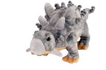 animal en peluche wild republic peluche dinosaure ankylosaures de 25 cm gris