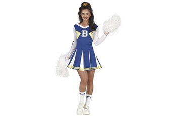 déguisement adulte fiestas guirca déguisement cheerleader sport universitaire femme - m - bleu - guirca 79630