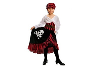 déguisement enfant unimasa déguisement robe noire pirate fille - 3/4 ans - noir - 200583