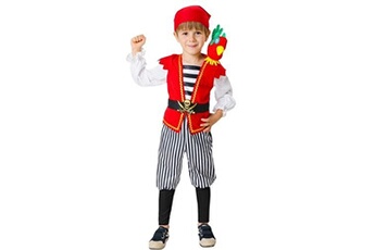 déguisement enfant unimasa déguisement pirate caraïbes enfant - 3/4 ans - rouge - 206106