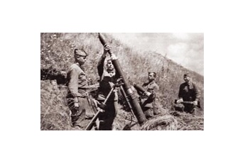 figurines historiques 2ème guerre mondiale : mortier soviétique 120mm zvezda