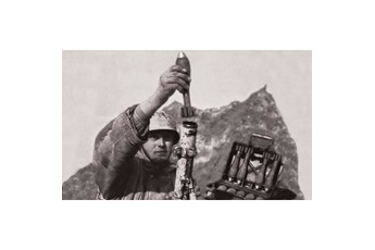 figurines historiques 2ème guerre mondiale : mortier allemand 80mm hiver zvezda