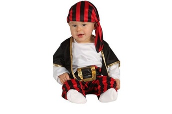 déguisement pirate bébé - 1/12 mois - rouge - guirca 85560