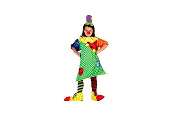 déguisement clown pour fille - 10/12 ans - multicolore - générique 6758