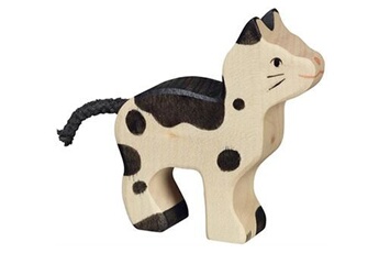 figurine en bois chat