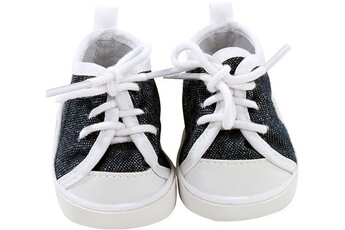 chaussures tennis marines bébé poupée 42-50cm