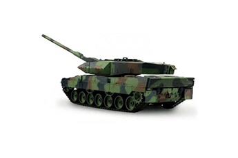 char d'assaut radiocommandé panzer leopard 2 a6 1/16 ème 2.4 ghz avec son et fumée