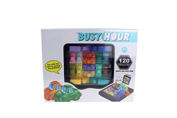 Rush Hour Traffic Jam Fun Logic Jeu Jouet pour Garçons Filles Occupé Hour Puzzle Game Multicolor RA010