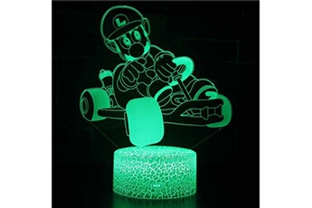 Lampe 3D Tactile Veilleuses Enfant 7 Couleurs avec Telecommande - Super Mario #613