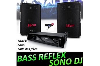 Pack sono BM SONIC SONO DJ 3200W TOTAL, Bass Reflex Enceint