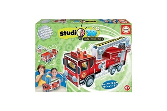 jeu d'adresse educa - puzzle - studio 3d camion des pompiers