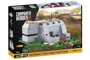 autres jeux de construction cobi company of heroes - 3043 german fighting position - bunker (jeu de construction)