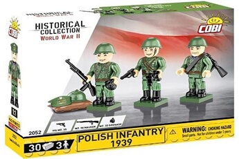 autres jeux de construction cobi 2052 - infanterie polonaise 1939 - 3 personnages (jeu de construction)