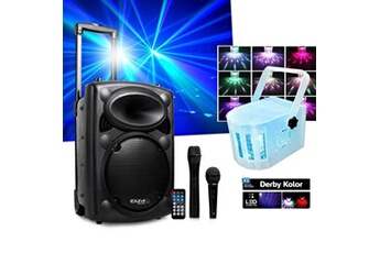 Enceintes, baffle et amplis DJ Ibiza Sound Pack sono portable Enceinte  amplifiée 150W, BT 8 micro
