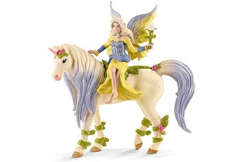 figurine de jeu bayala série elf sera fée avec fleur licorne