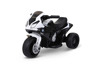 moto électrique pour enfants 3 roues 6 v 2,5 km/h effets lumineux et sonores noir s1000 rr